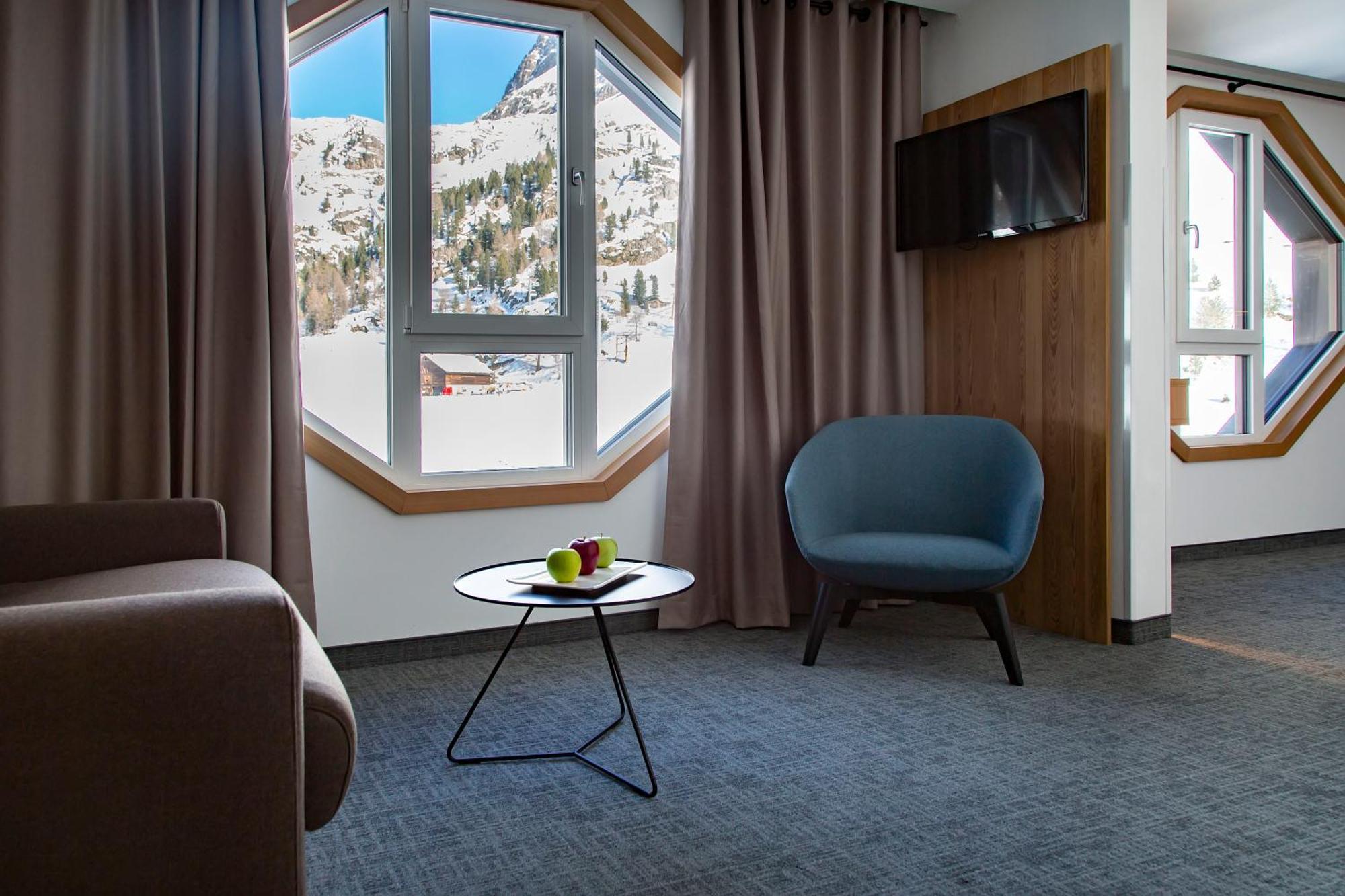 Blu Hotel Senales Zirm-Cristal Maso Corto Szoba fotó